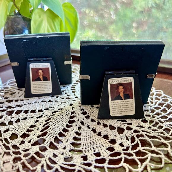 Set of 2 Vintage Anne Geddes 3” x 3” Mini Picture Frames - Picture 4 of 10